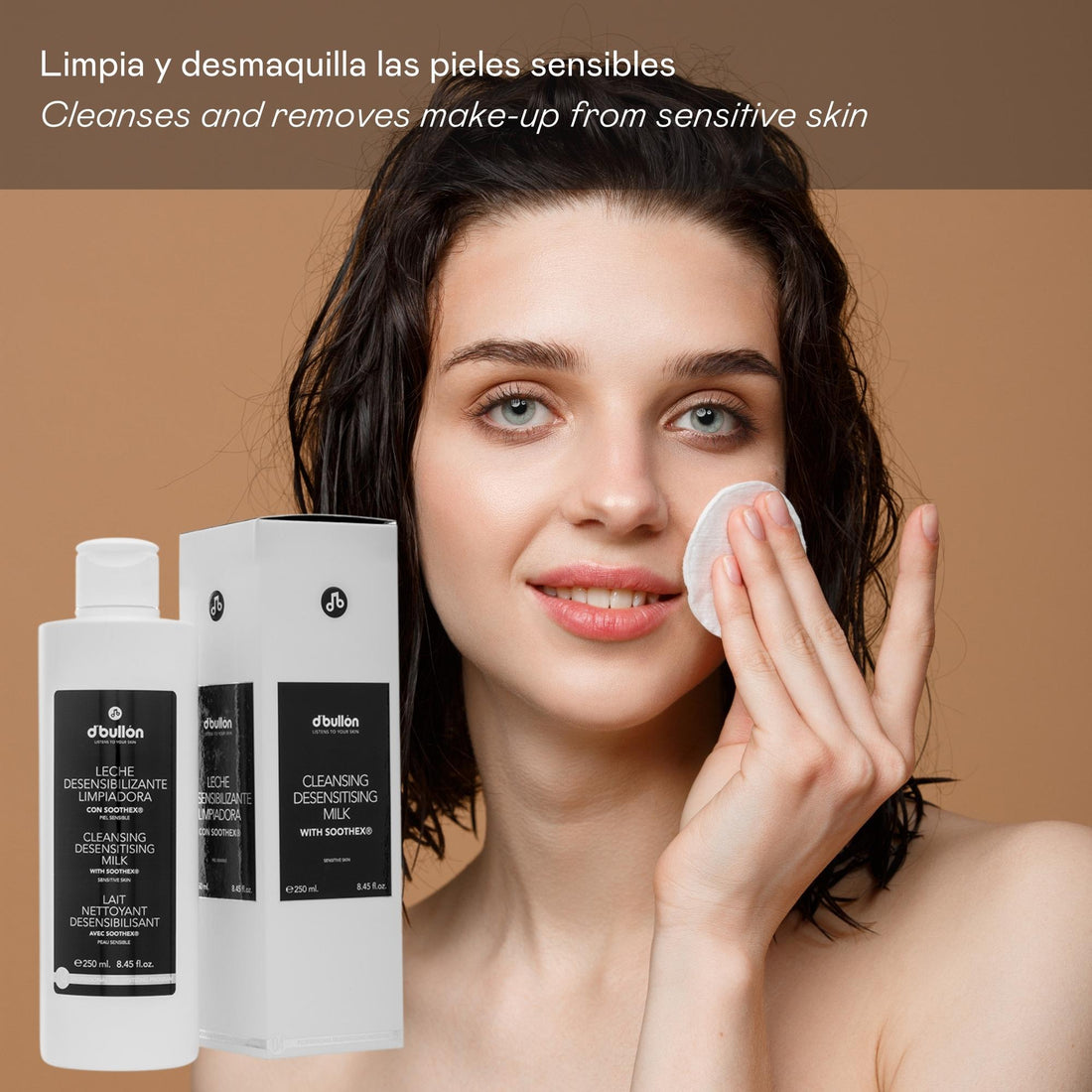 Leche facial limpiadora desensibiliante Pieles sensibles - 250 ml