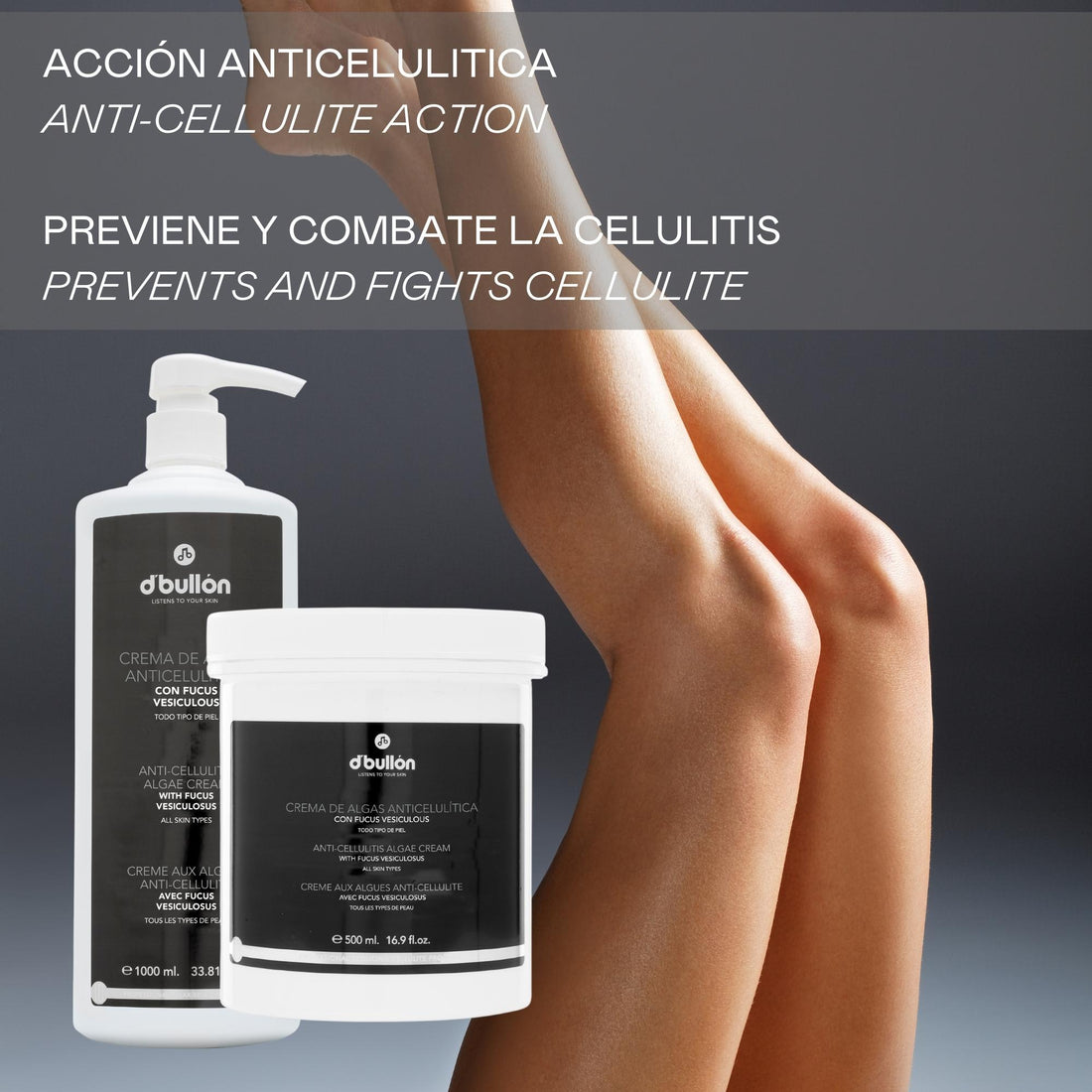 Crema corporal de alga anticelulítica