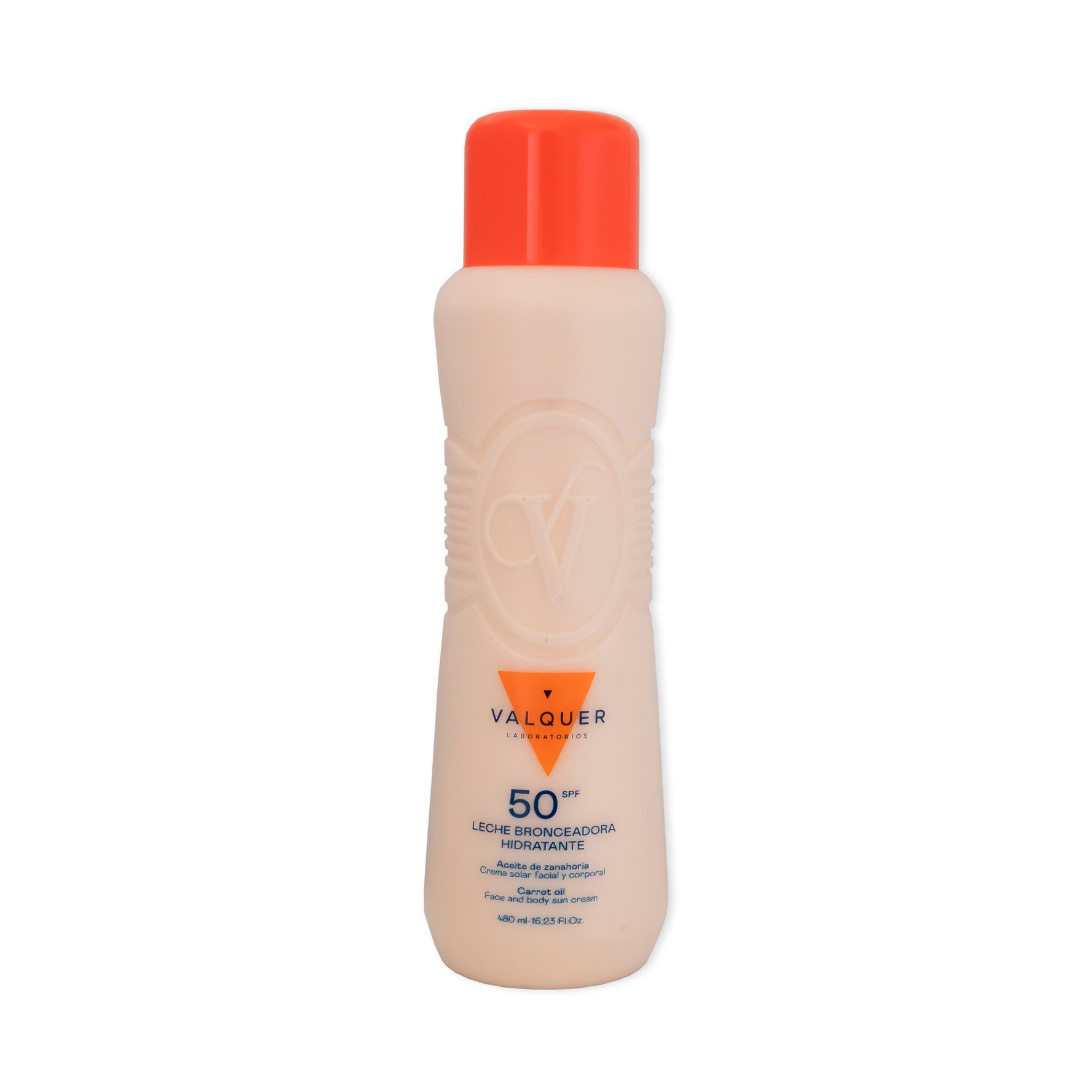 Leche hidratante bronceadora de zanahorias facial y corporal SPF 50 - 500 ml