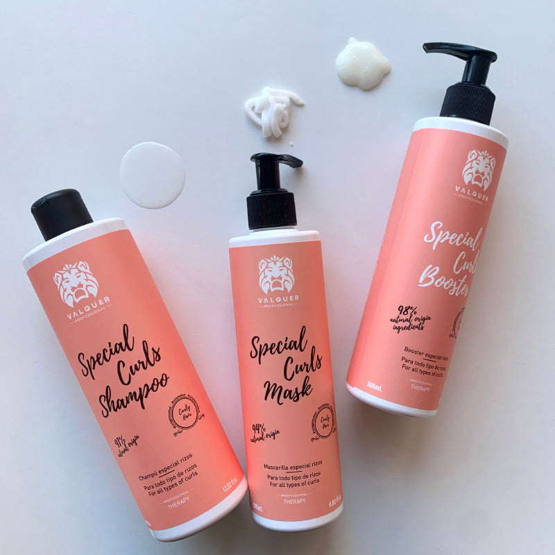 Pack curly Champú, mascarilla y booster para cabellos rizados