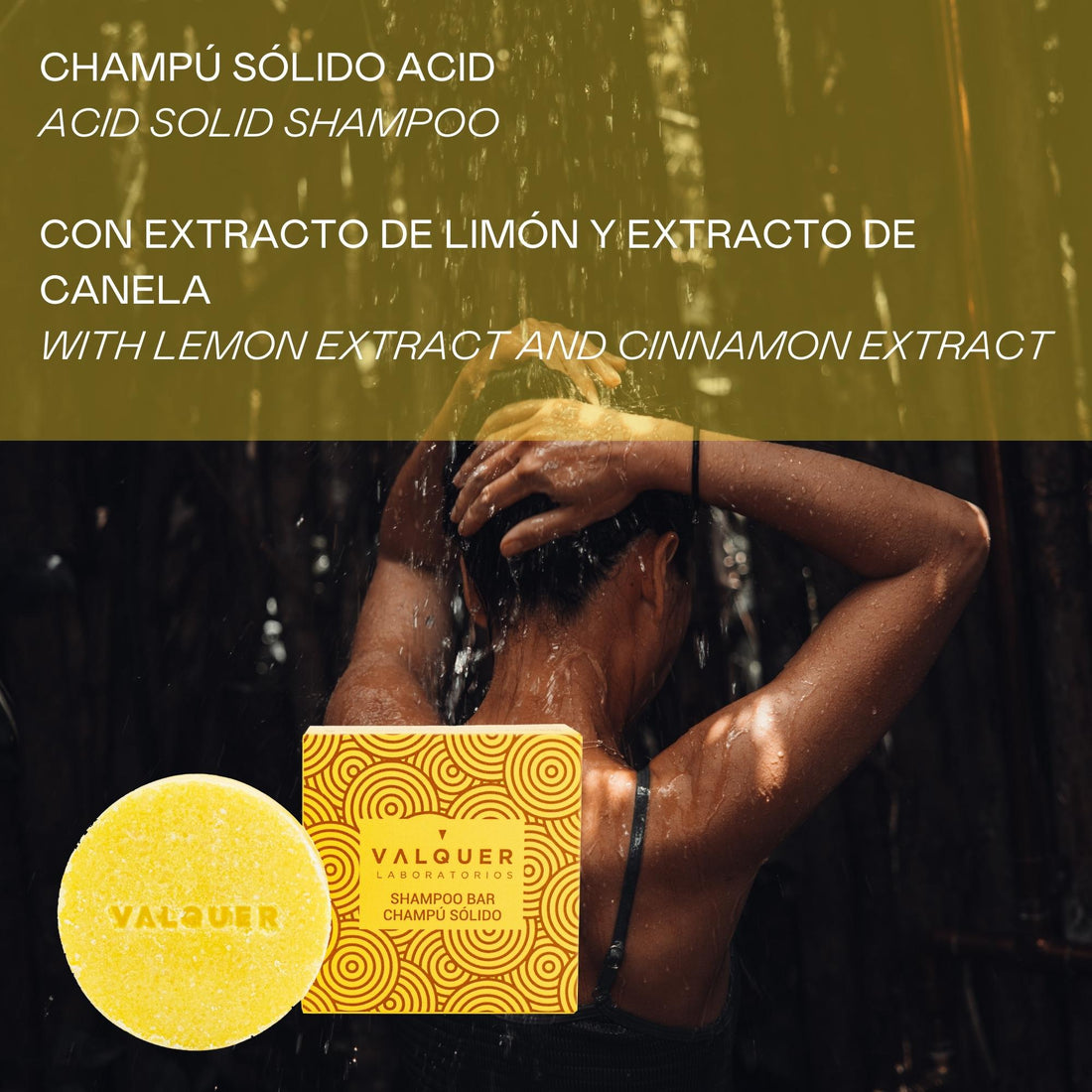 Champú sólido Acid (extracto de limón y canela) - 50 G