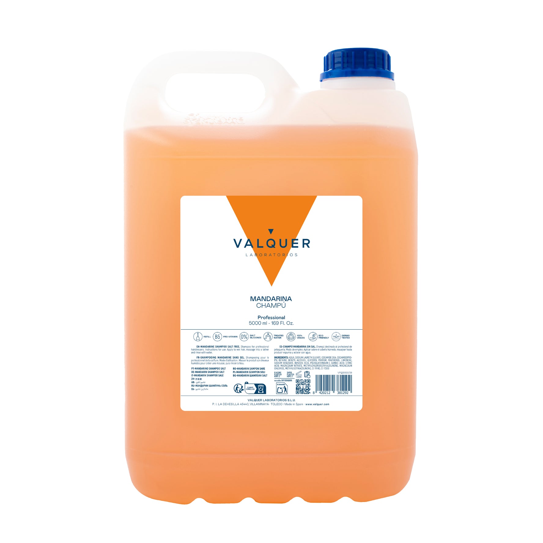 Champú mandarina sin sal - 5000 ml